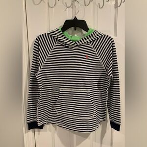 Striped Navy and White, Green Kids Hoodie Polo Palph Lauren Size L( 12-14)